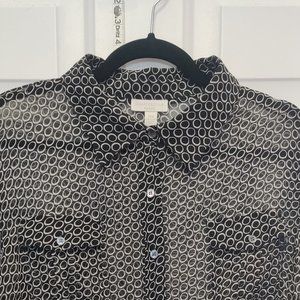 Charter Club Woman Sheer 100% silk top